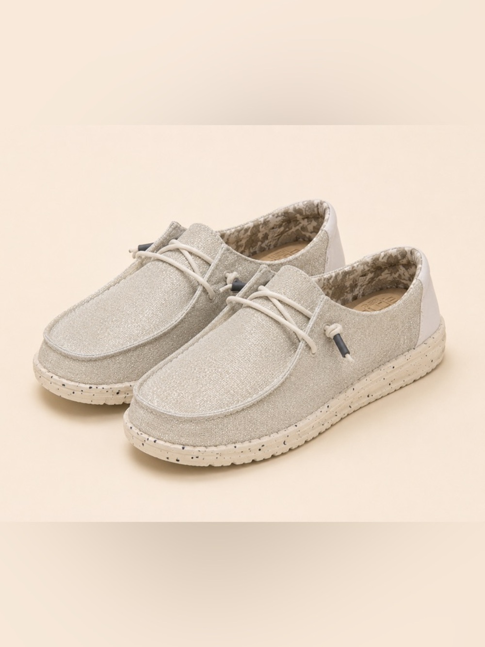 Hey Dude Wally Slip On Shoes Size 9 Beige Neutral Lightweight Comfort (E/138)